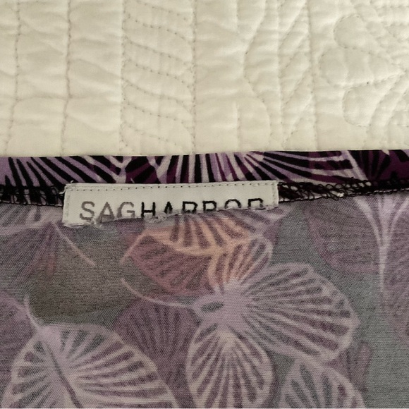 SAG HARBOR, BLACK AND PURPLE KNIT SKIRT SET, SIZE:L/G - Picture 11 of 11